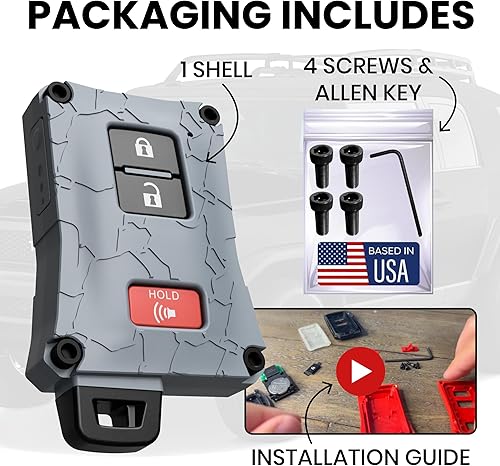 Miniatura 4 de Carcasa para llavero de automóvil, accesorio compatible con control remoto de vehículo sin llave, hecha en los Estados Unidos, verificar