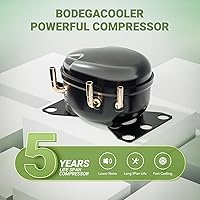 Vista 8 de BODEGACOOLER Refrigerador de Coche de 12 Voltios, Refrigerador de Coche de 34.1 Cuartos de Galón de Doble Zona, Congelador Portátil de 12V