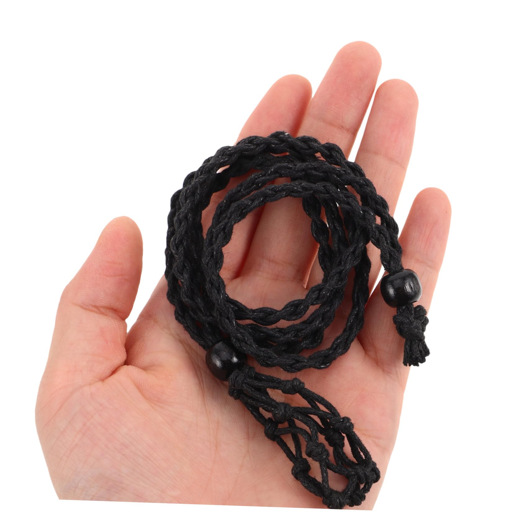 Corda Collana Regolabile Nera 24 Pezzi per Gioielli | Lavorazione Artigianale, Stile Etnico Unico, Uso Casuale e Creazione di Gioielli