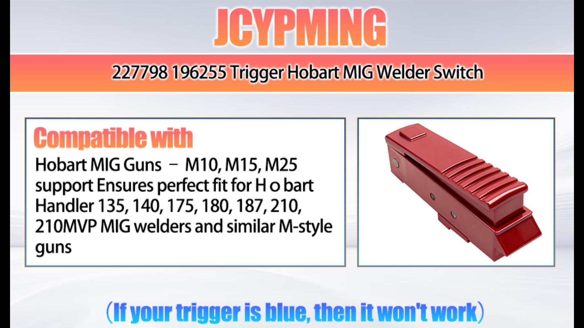 227798 196255 Trigger Hobart MIG Welder Switch for Miller M10, M15