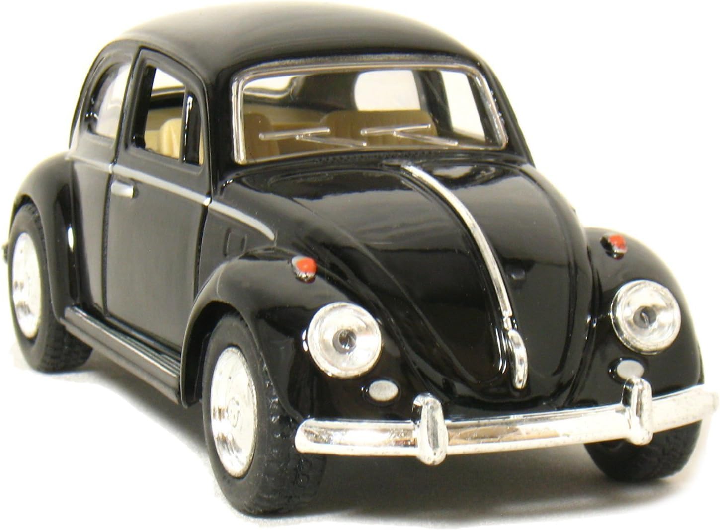 KiNSMART - 1967 Volkswagen Classic Beetle 5 Inch 1:32 Scale Die Cast Metal Model Toy (Black)