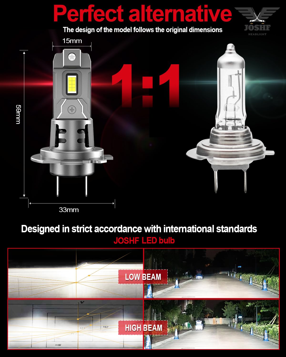 Lampadine LED Per Fari Auto Ad Alta Potenza L9 H7 12V