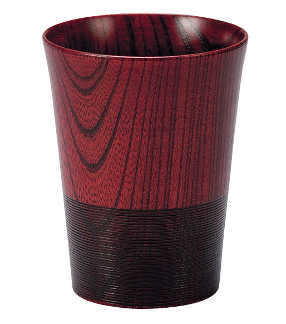 Amazon｜東出漆器 「伝」山中塗 トールカップ 朱 6015｜タンブラー