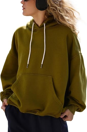 Hixiaohe Womens Hoodies Oversized Sweatshirts Casual Long Sleeve Shirts Fashion Pullover Tops Loose Fit Fall Winter Outfits