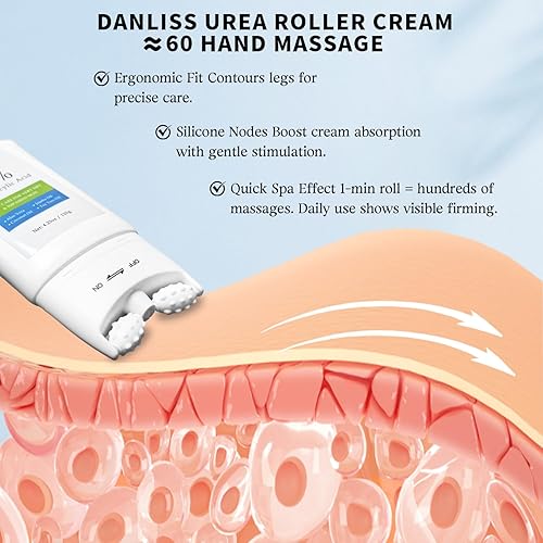 Miniatura 3 de Danliss Crema de urea 60 por ciento para pies, máxima fuerza más ácido salicílico 2% crema para pies y manos para talón agrietado seco, loción de