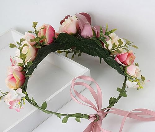 Miniatura 2 de Diadema Ddazzling, diseño de flores, diadema floral para bodas, guirnalda, festivales, fotografía, para mujer.