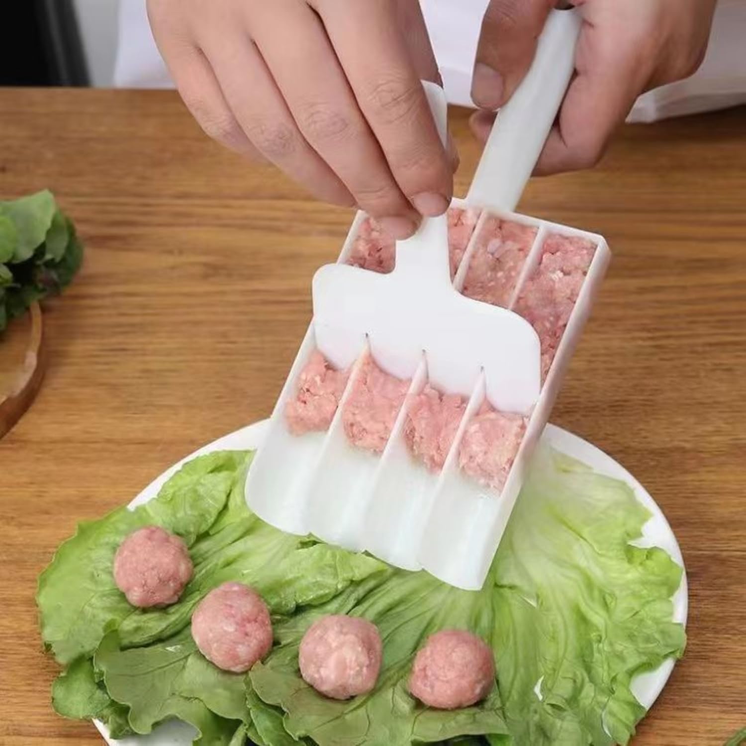 Fleischbällchen-Form Aus ABS-Kunststoff – Macht Bis Zu 4 Bällchen Auf Einmal, Gleichmäßig Und Schnell