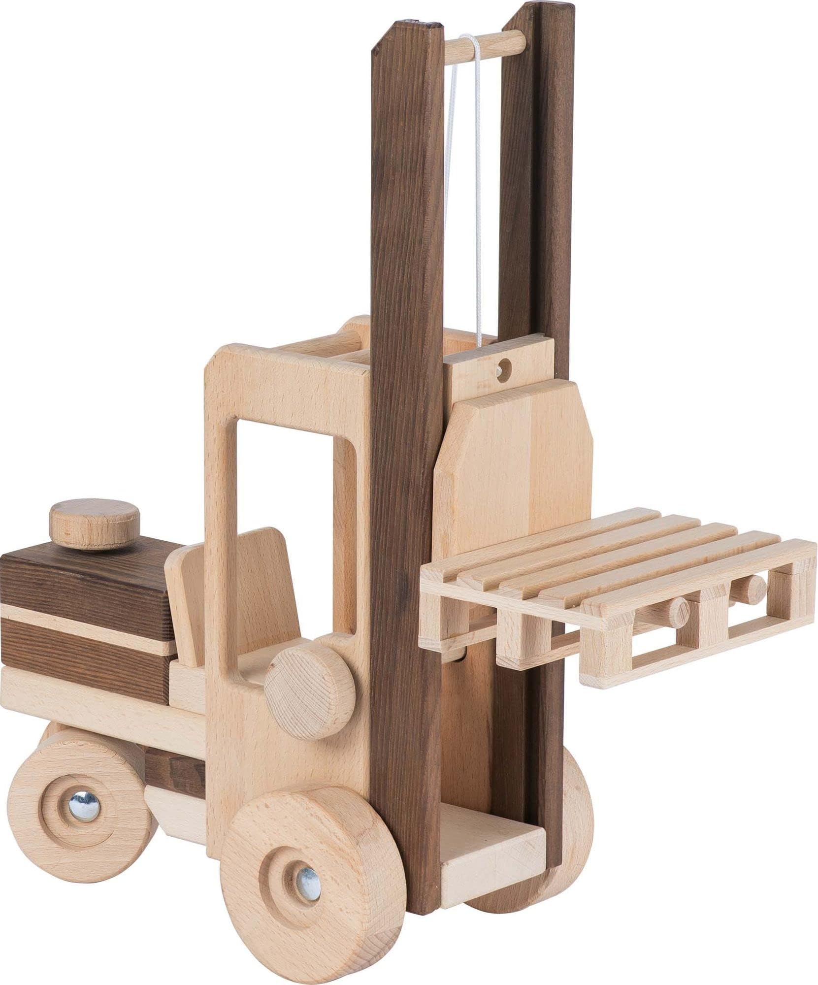 GOKI 55901 Forklift Truck, Brown, 40 cm