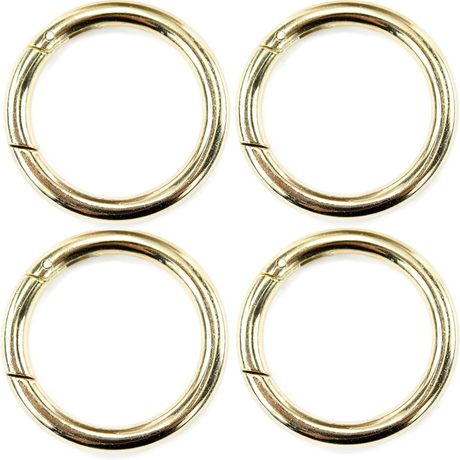 Anillo de mosquetón modamoda de redondo para colgar correas de carteras 4