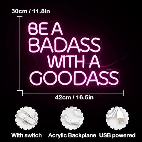 Miniatura 4 de LUCUNSTAR Letrero de neón LED para colgar en la pared, letreros LED alimentados por USB, letrero de neón para decoración de pared, regalo de