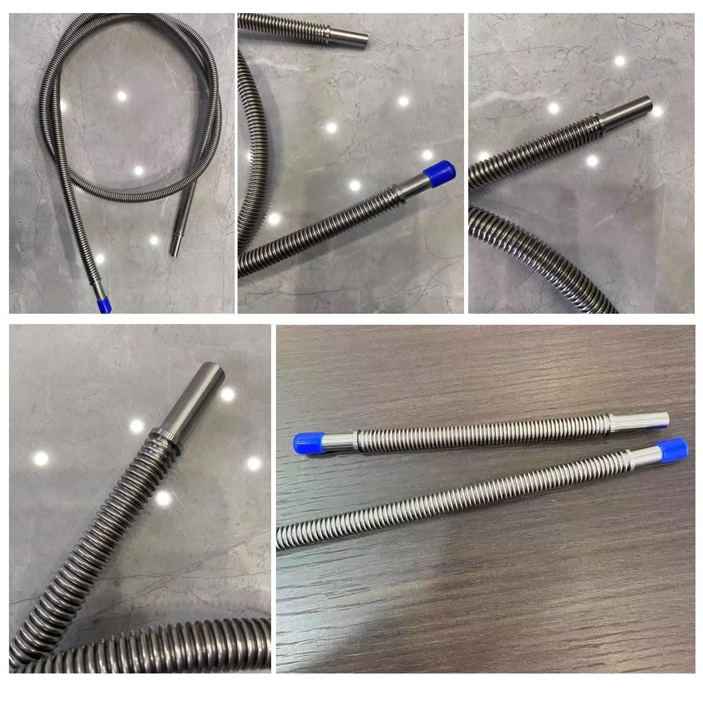 1 x 1/4 Zoll Vakuum-Balg, 316L Edelstahl-Ferrule-Balg, geschweißter, gerader Schlauch, Vakuum-Gasschlauch, 200 mm, 300, 500, 800, 1000, 1500, 2000 mm (200 mm)