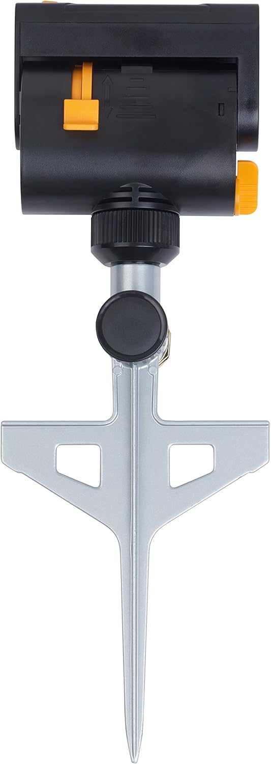 Melnor XT Mini-Turbo Oscillating Sprinkler on a Spike with One Touch Width Control & Flow Control, and Rotation, waters up to 3,900 sq.ft.