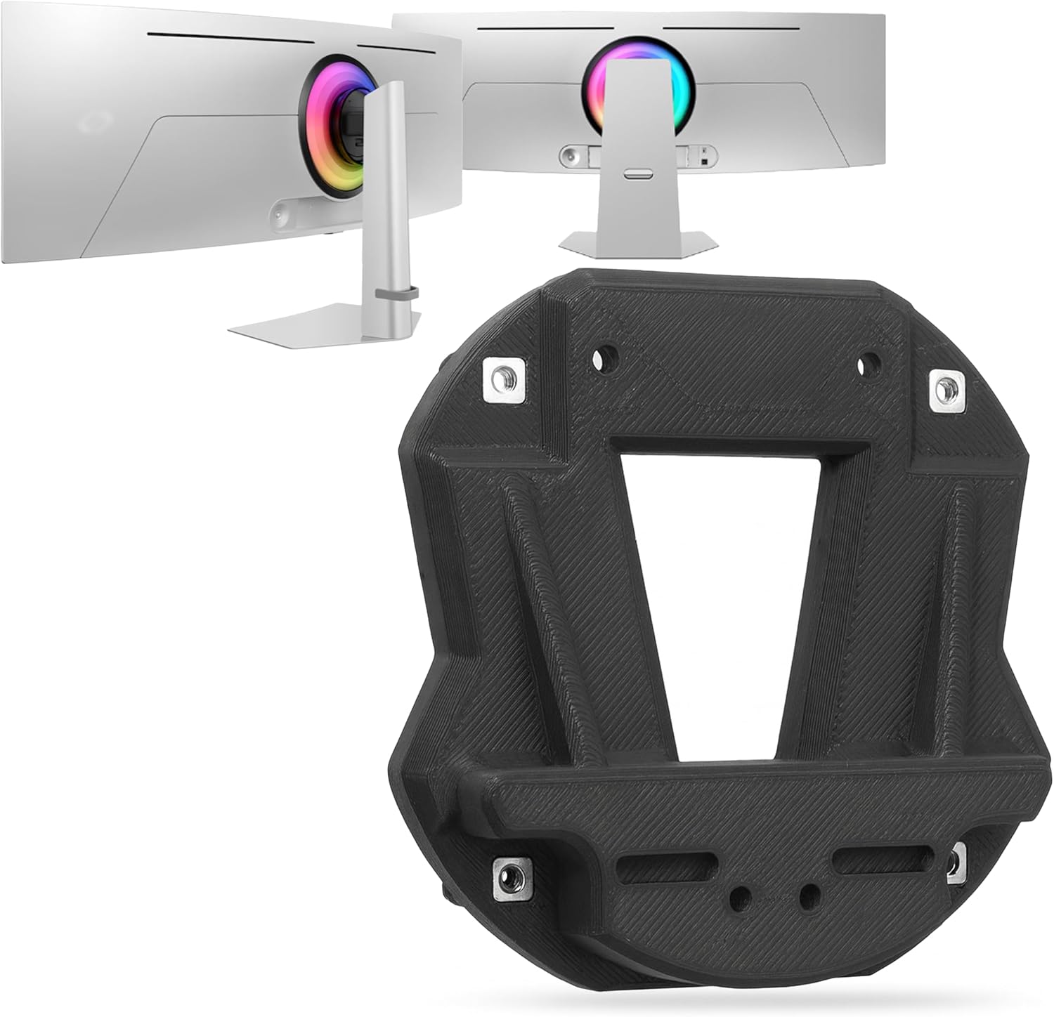 3IDEE VESA Mount Adapter for Samsung Odyssey OLED Monitor (G93SC, G95SC, & More) - Samsung Monitor Mount Adapter - Low Profile vesa Mount, tilt-Proof and Stable - VESA 75x75 Compatible