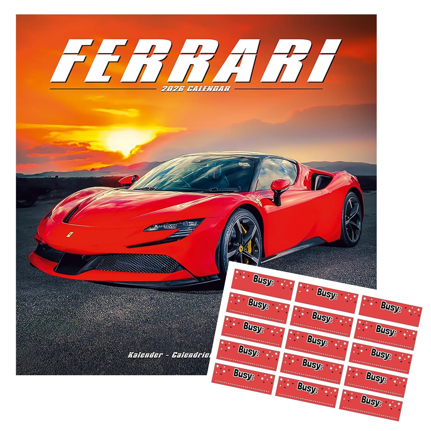 Ferrari Calendar 2026 | 16 Months | September 2025 to December