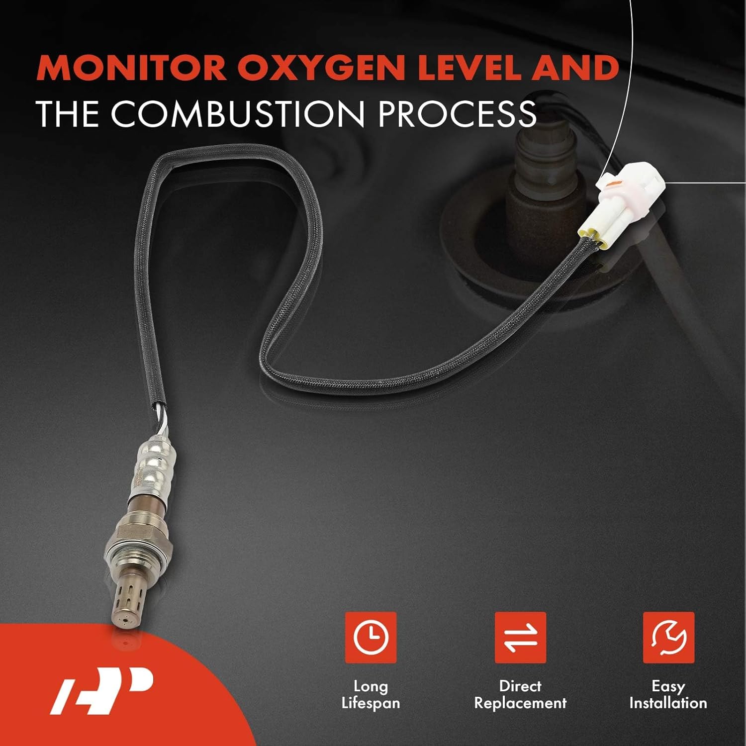 A-Premium O2 Oxygen Sensor Compatible with Suzuki Grand Vitara 2009-2013 l4 2.4L, SX4 2007 l4 2.0L, Downstream, Replace# 1821378K10