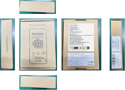 Miniatura 9 de Multímetro digital, multímetro 5999 cuenta con modo inteligente, prueba NCV, voltímetro CCCA prueba voltímetro prueba voltaje, resistencia,