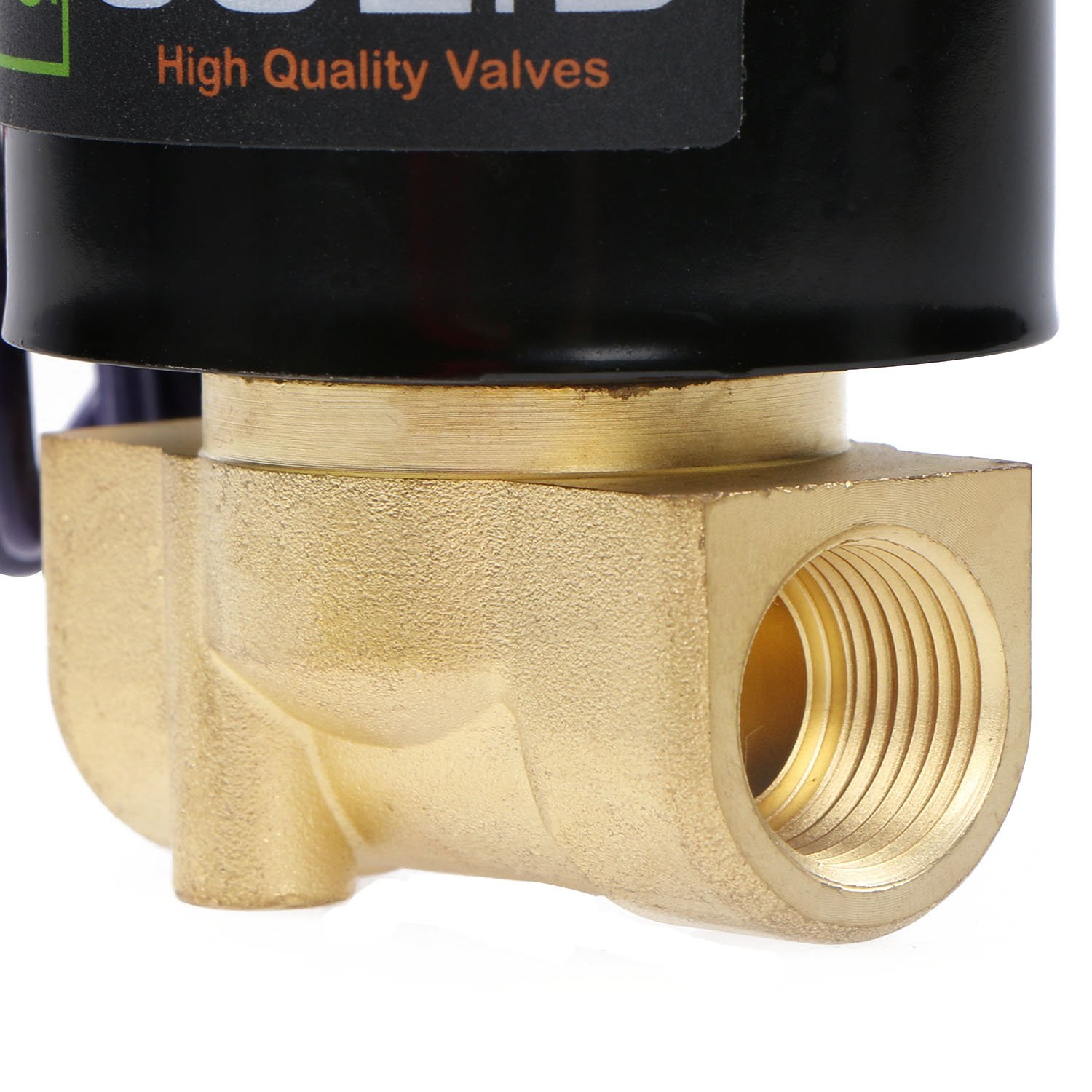 U.S. Solid 24V AC 3/8" G Electrique Électrovanne Laiton Normalement fermé "NC" Solenoid Valve entraînement direct Air Eau Huile