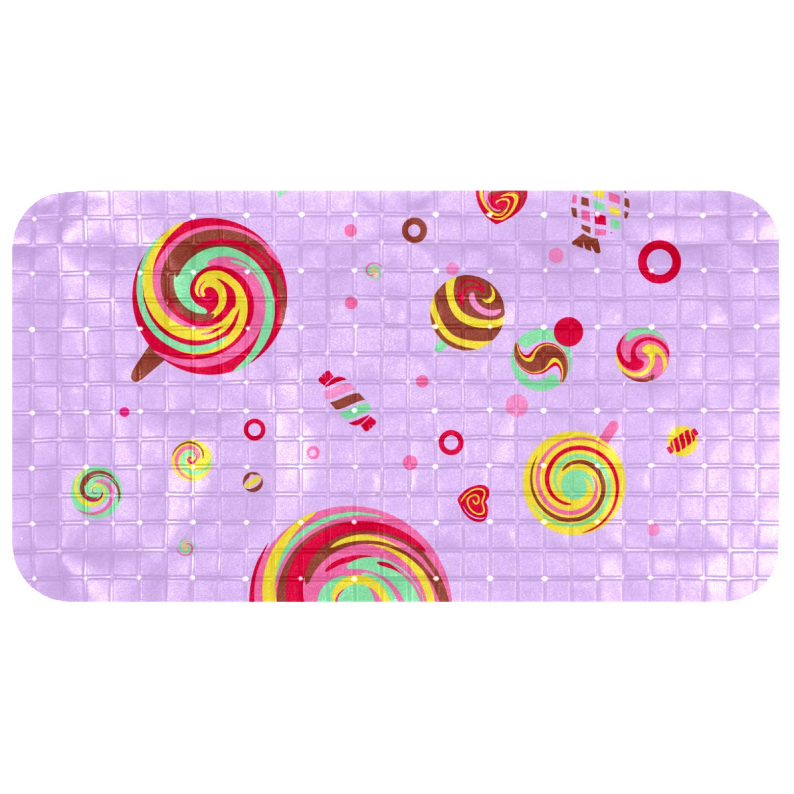 Alfombrilla de ducha decorativa Lollipop para evitar resbalones en el baño infantil y la bañera