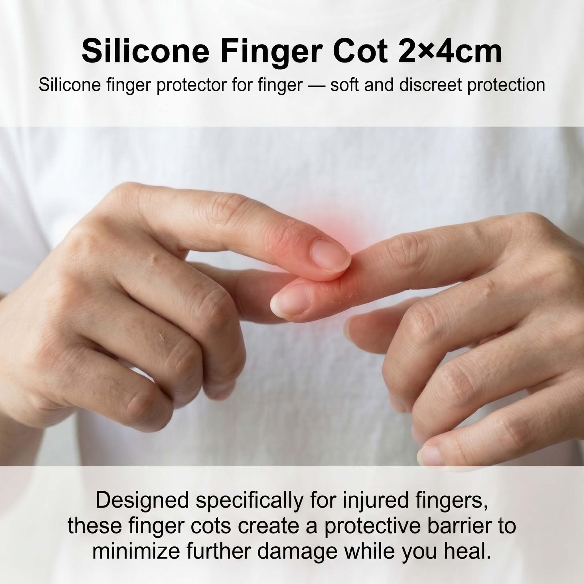 Lot de 12 Protège-Doigts en Silicone Souple, Doigtiers en Gel Réutilisables et Découpables pour Pouce et Doigts, Protection Imperméable pour Bricolage, Cuisine et Sport, Teint de Peau
