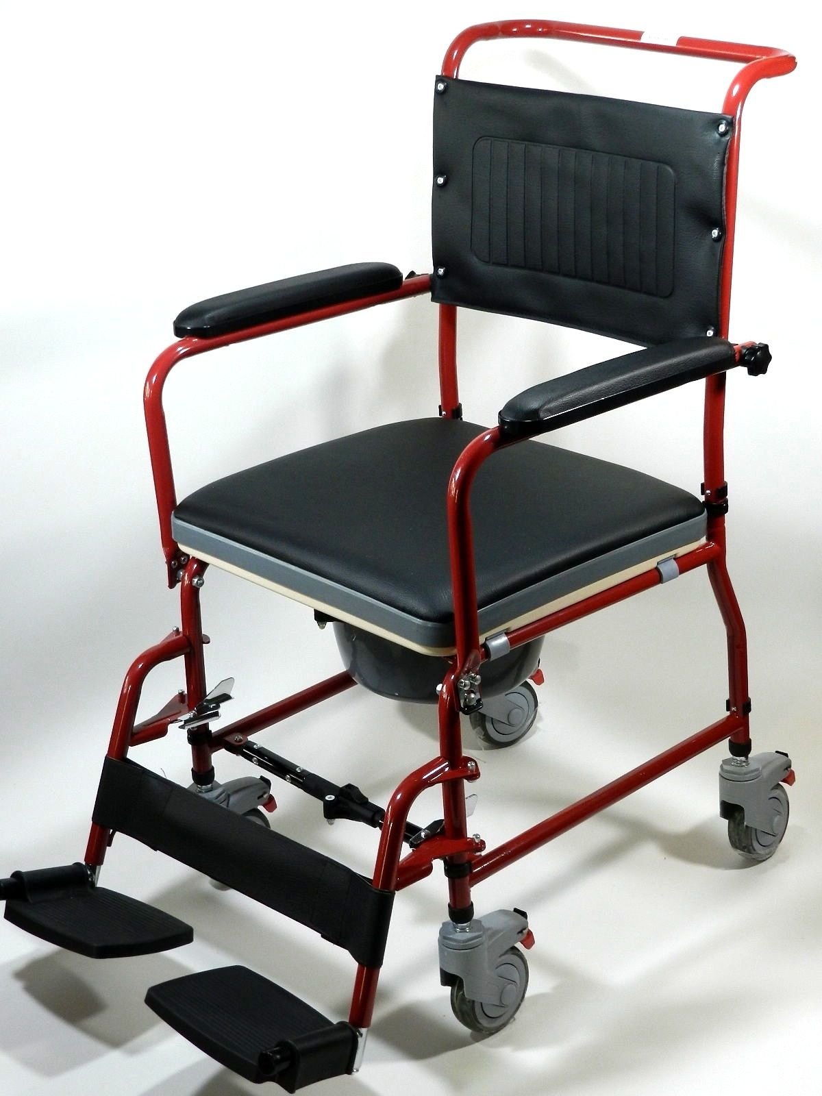 MedMobile 3in1 Commode Wheelchair Bedside Toilet & Shower Chair Buy