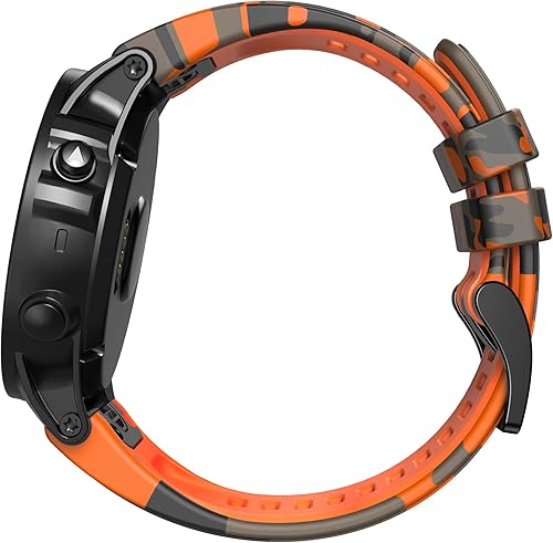 Miniatura 4 de ANCOOL Compatible con Fenix 7X Bandas, 0.86 pulgadas de silicona de repuesto para relojes inteligentes Fenix 5XFenix 5X PlusFenix 6XFenix 6X