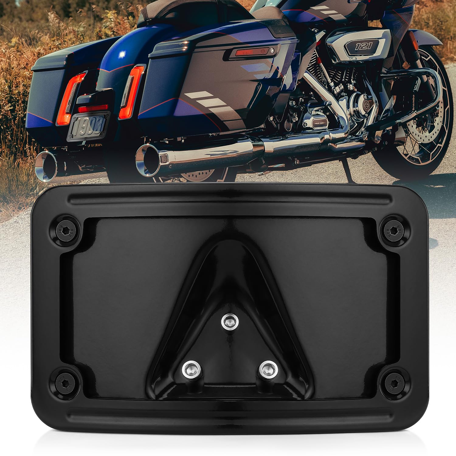 Amazon.com: 3148 OKLPF Curved Laydown License Plate Mount Frame