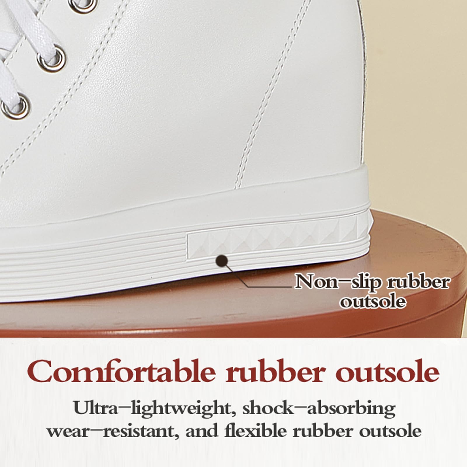 Sneakers Zeppa Donna Casual,Scarpe con Tacco Interno,Scarpe da Ginnastica Sneakers Zeppa,Piattaforma,Alte,per Camminare Lavoro Volta Libero(Aumento dell'altezza Interna di 4 cm)