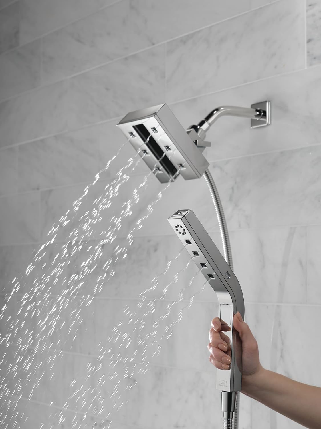 Delta Faucet 58473-PR Universal Showering Combo, 1.75 GPM Water Flow, Lumicoat Chrome
