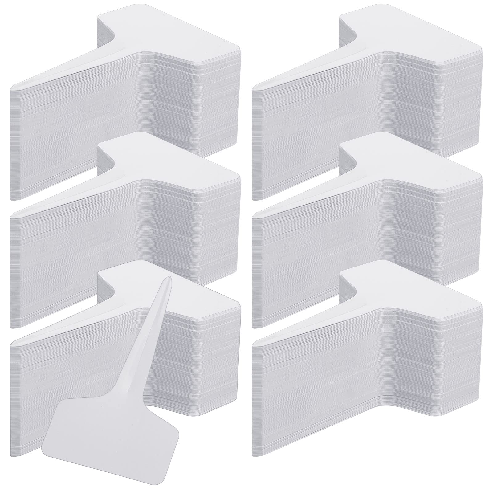 Wesiti Lot de 2 000 étiquettes en plastique de type T - 6 x 10 cm - Marqueurs imperméables pour plantes d'extérieur - Marqueurs de jardin - Étiquettes de nom de plante pour semences, jardinage,