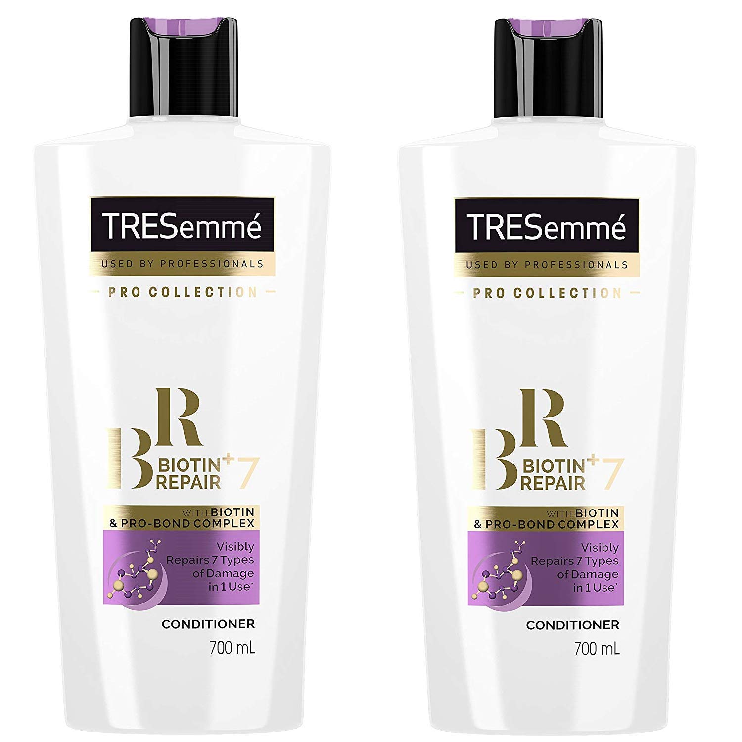 TRESemméPro Collection Biotin+ Repair 7 Conditioner with Pro Bond Complex - 24 Fl Oz / 700 mL x 2 Pack