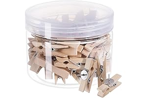 Favide Push Pin with Wooden Clips for Multipurpose Use