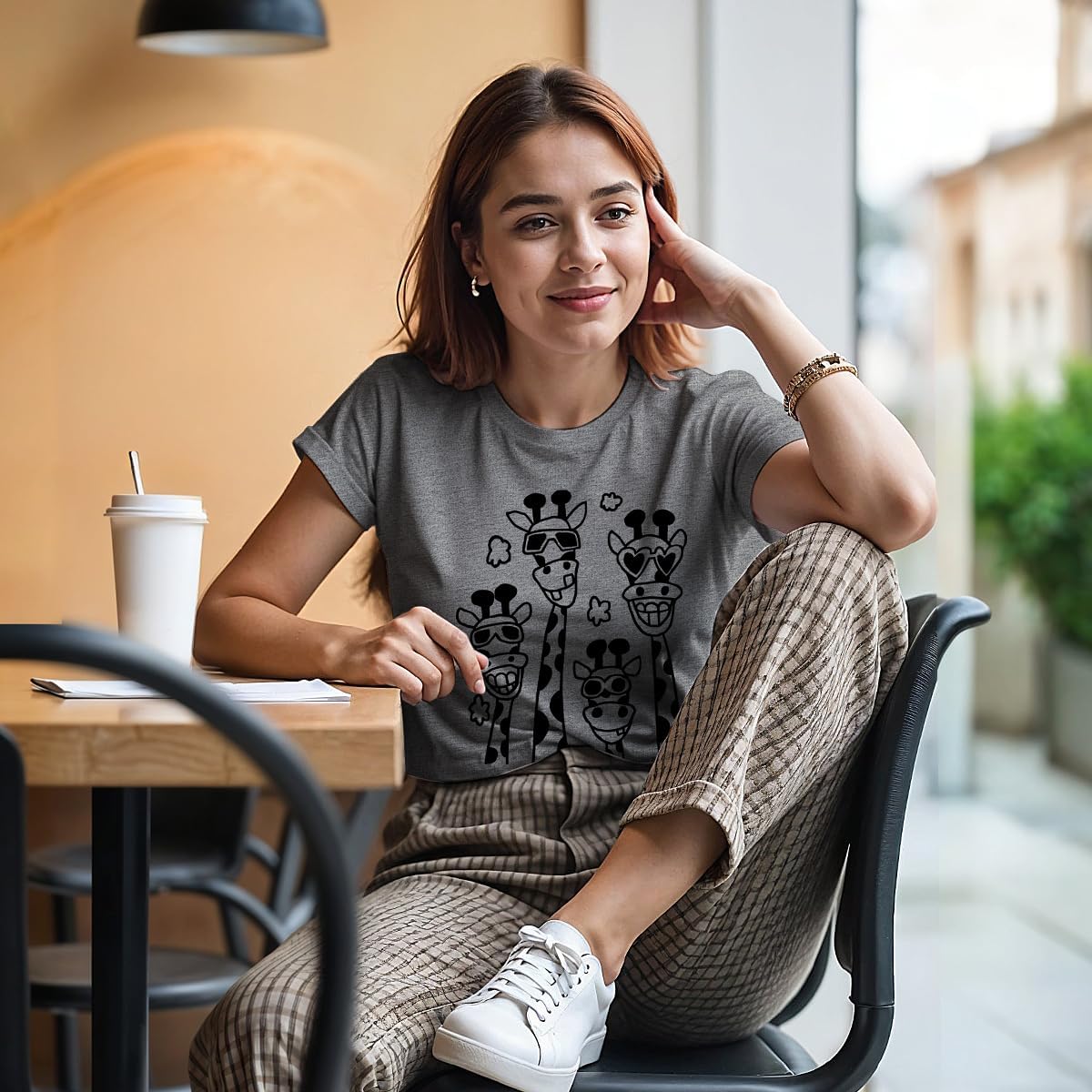 Graphic Tees for Women Casual Cute Tops Funny Printed Soft Shirts Summer Short Sleeve - Image 6