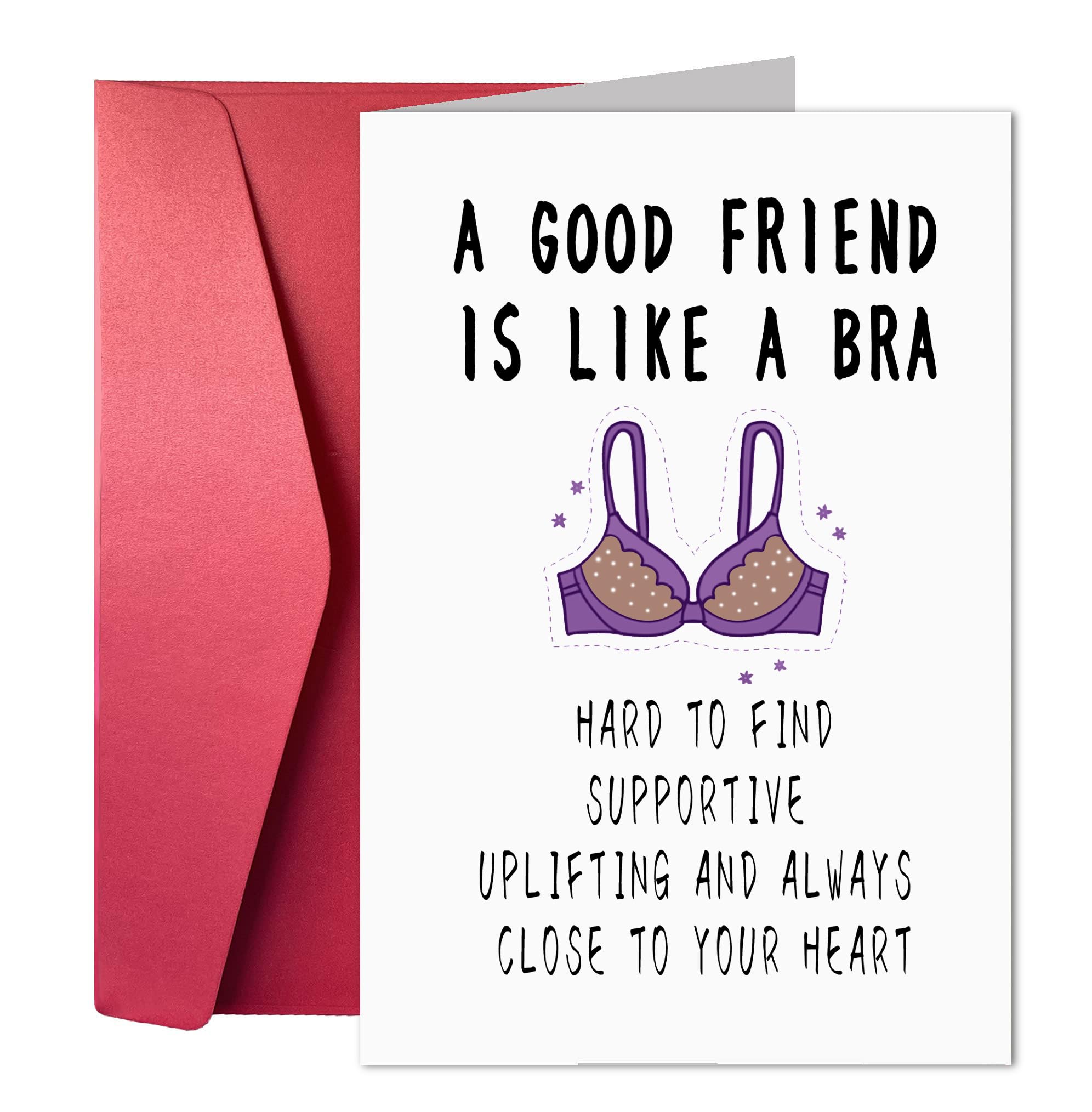 JoycardHumor Best Friend Card, Funny greeting cards for girlfriends. UPLIFTING AND ALWAYS CLOSE TO YOUR HEART