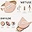 CUPID CARE 6 Pcs Triangle Powder Puff with 2 Travel Cases, Setting Powder Puffs for Face Powder and Foundation, Velour Makeup Puff for Loose Powder Body Powder, Skin-Friendly, Beauty Makeup Tools
