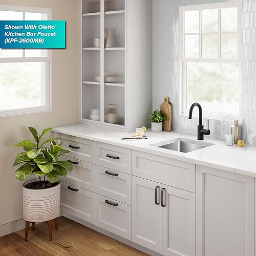 Vista 80 de Kraus KHU101-24L Standart PRO 24-inch Undermount 16 Gauge Single Bowl Laundry and Utility Sink, 24 Inch, Tight Radius