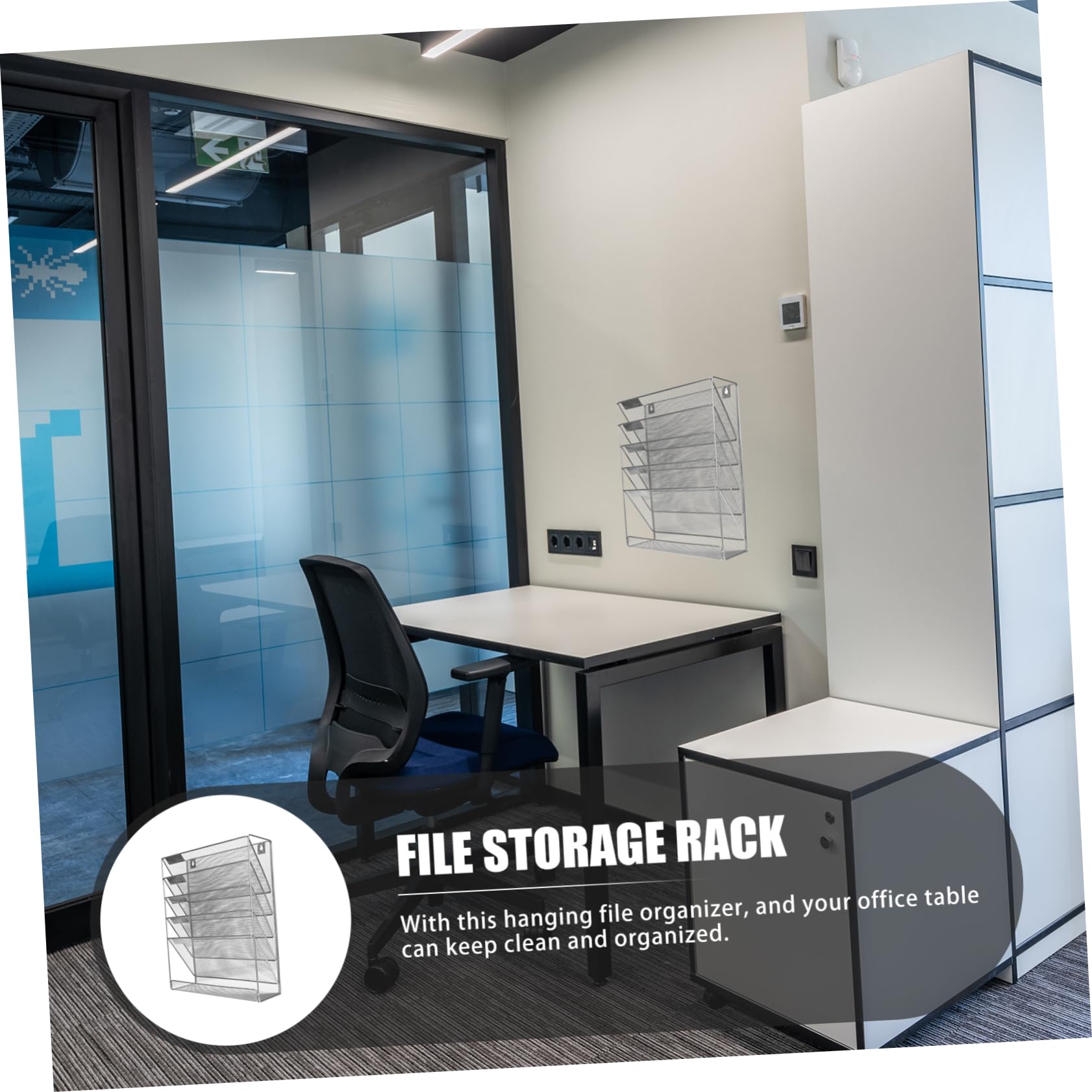 Organizer Parete Per Cartelle Sospese Portadocumenti Per Ufficio e Casa Multifunzione Per Documenti e Buste Design e Resistente Facile Riporre e Trovare