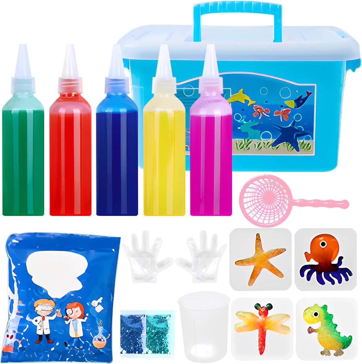 HOTBEST Magic Water ELF Toy Kit, Creative 3D Magic Gels