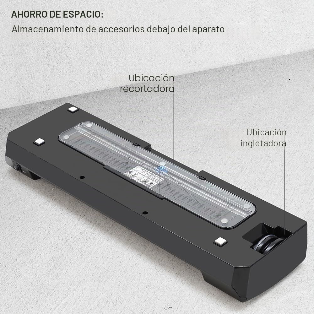 Waytex 78208 - Laminadora A3 A4 A5 A6 Pro Ultra Rápida Laminación en Caliente y Frío hasta 2 x 250 micras con temperatura ajustable + 1 recortador y 1 ángulo de corte