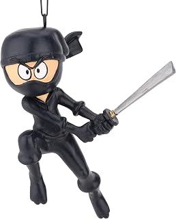Tree Buddees Karate Ninja with Sword Christmas Ornaments