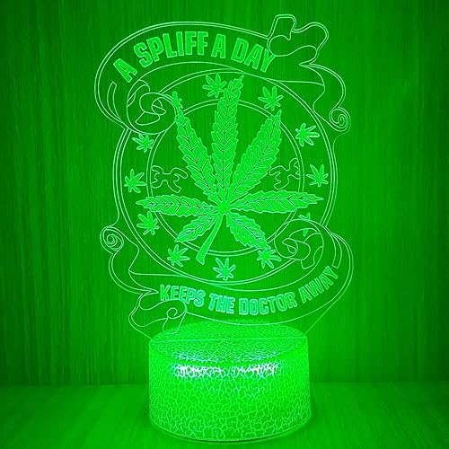 Yooce 420 hojas 3D LED lámpara de mesa luz nocturna ilusión visual óptica decoración del hogar iluminación