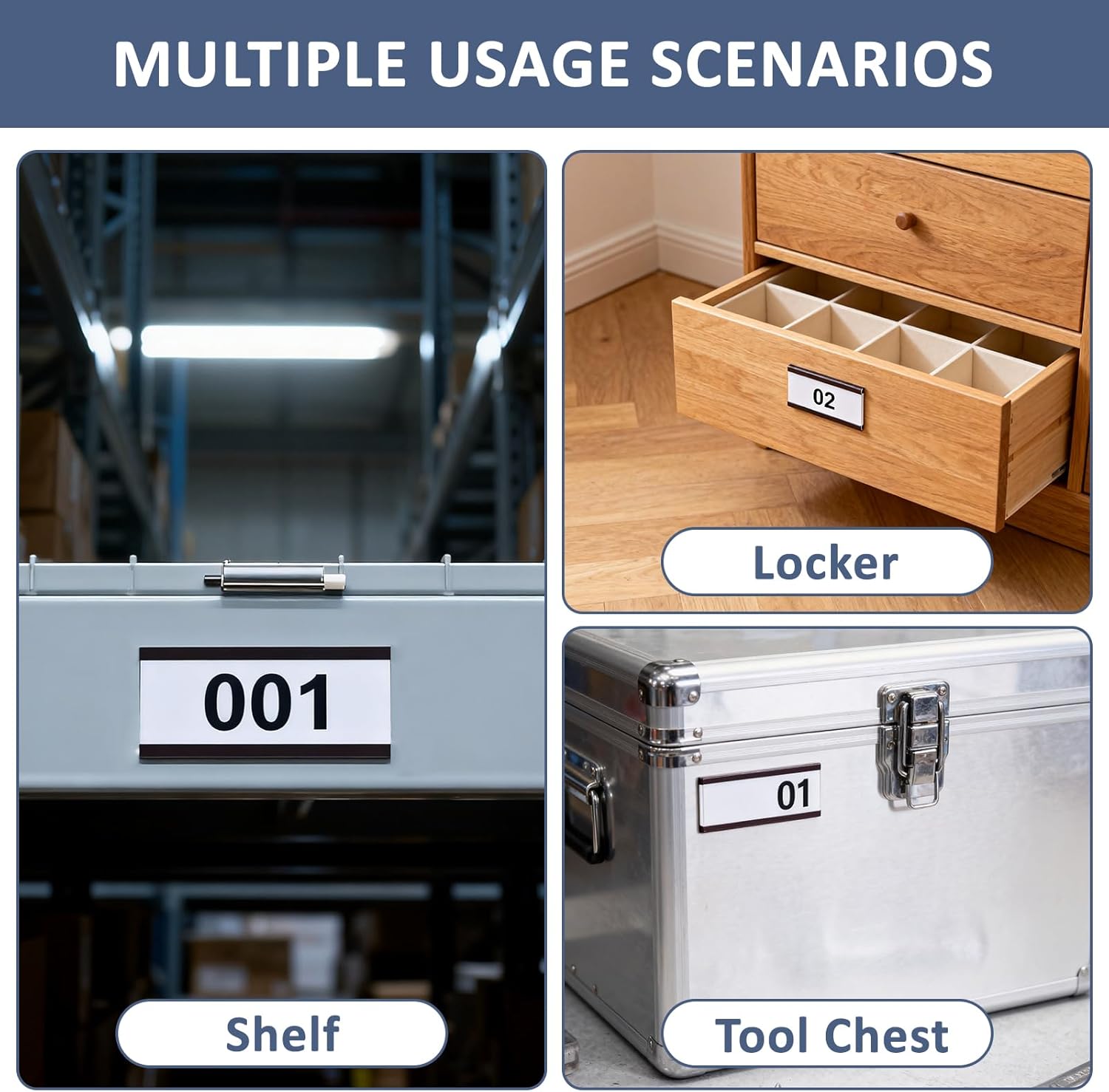 Magnetic Labels,2x4 Inch C-Shape Magnetic Tool Box Labels,40pack Magnetic Label,Magnetic Label Holder for Filing Cabinets,Shelves,and Storage Lockers