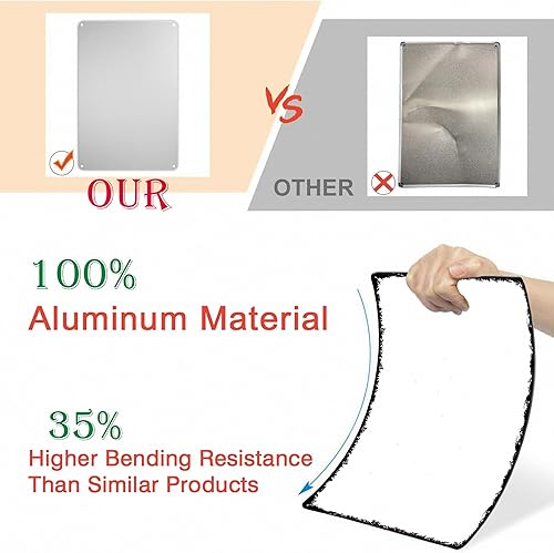 Miniatura 5 de Letrero de metal con texto en inglés "No Trespassing" para decoración de pared, letrero de aluminio para puerta, patio, garaje, hogar, bar, café,