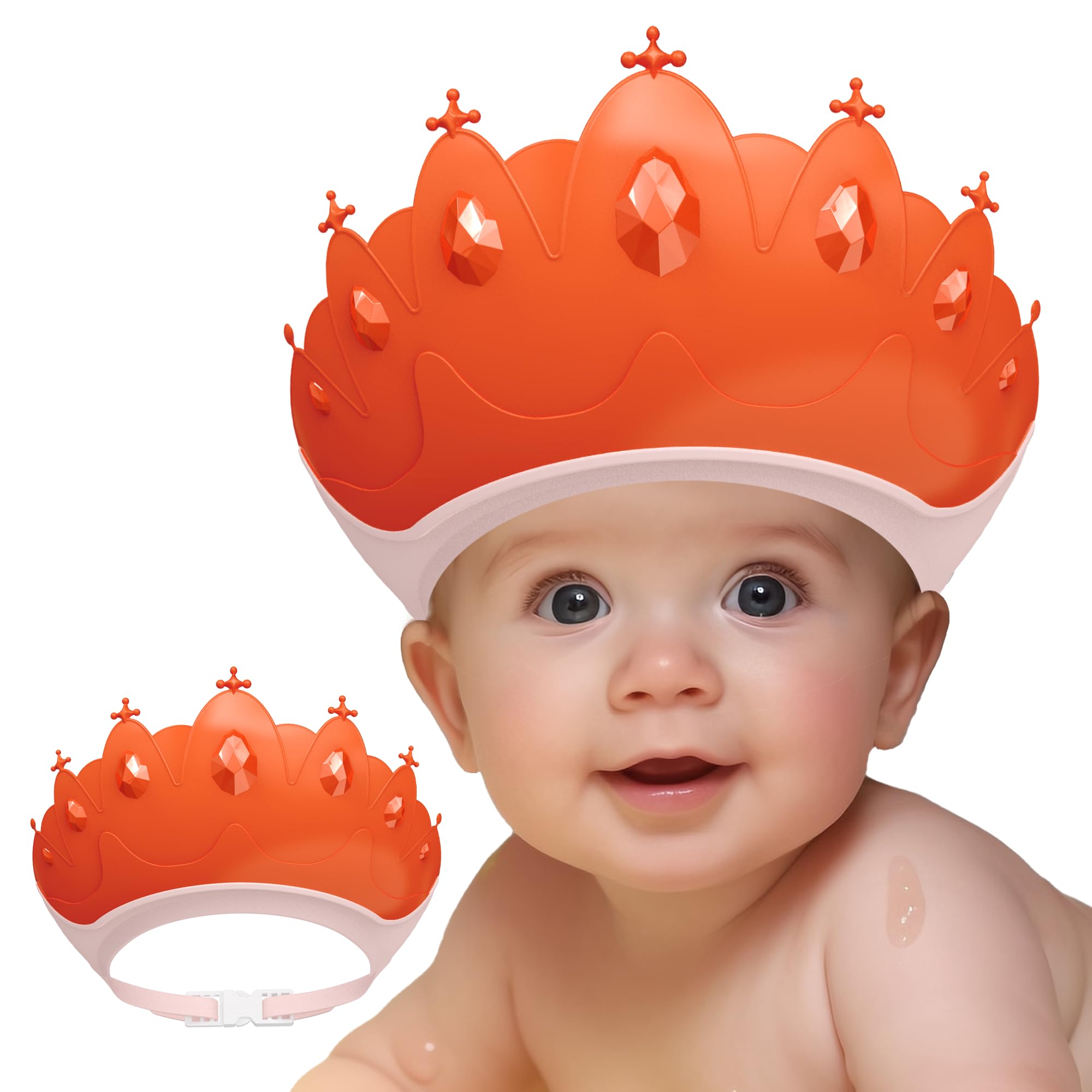 Baby Shower Cap Shield Baby bath set shower cap Visor Hat for Eye and Ear Protection for 0-9