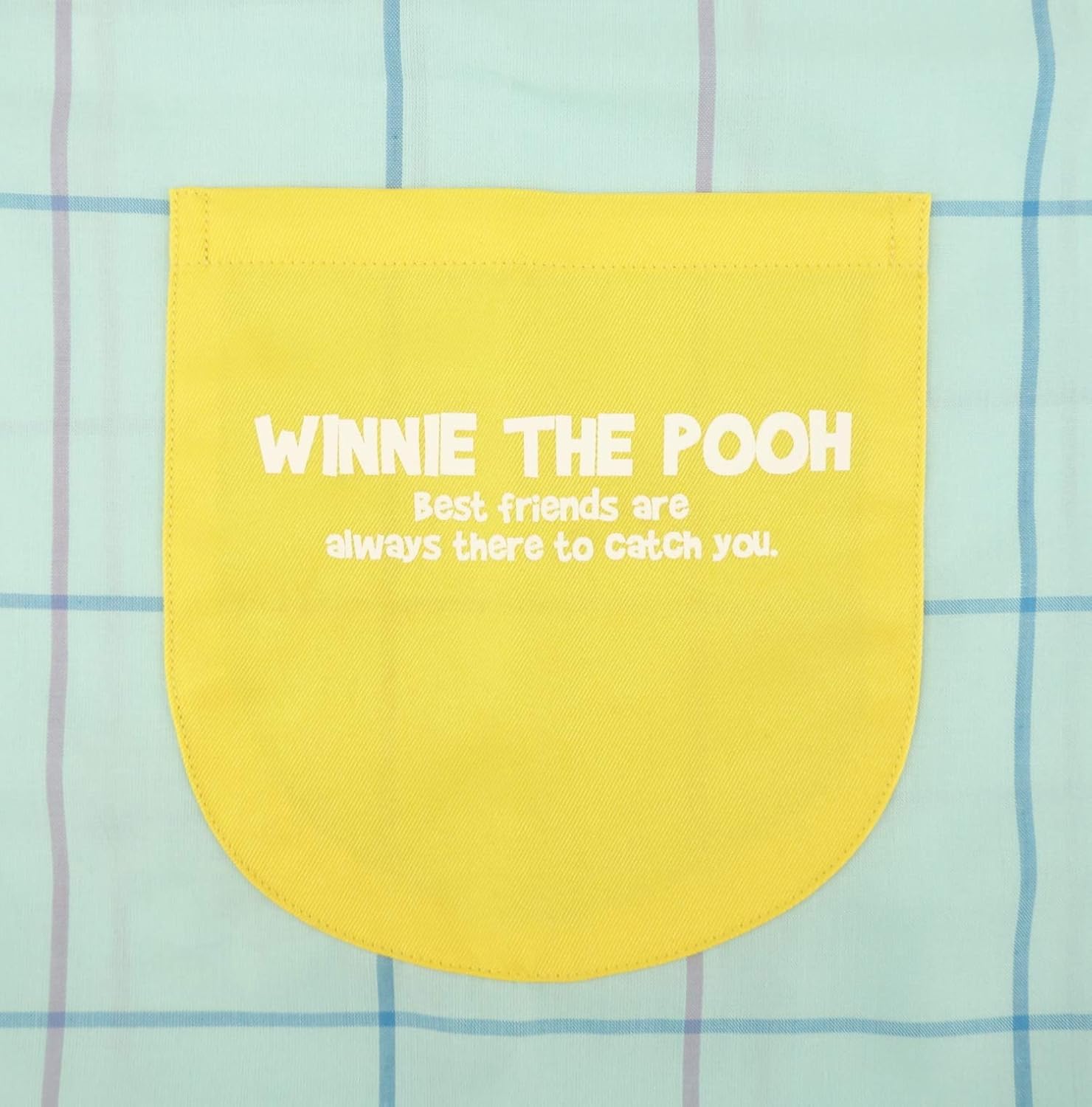 Amazon Co Jp プーさん 大きいサイズ Ll 3l サイドボタン キャラクター エプロン ディズニー サックス s 保育士 ホーム キッチン