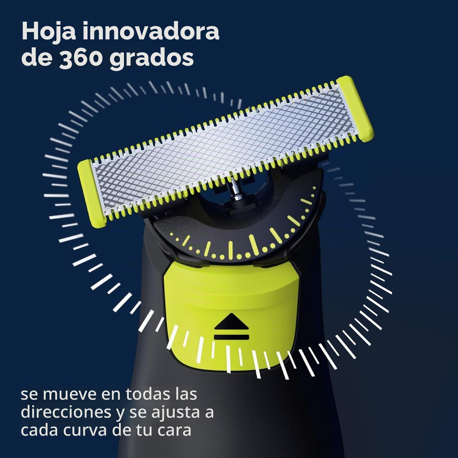 Philips OneBlade 360 Pro - Recortadora eléctrica híbrida, negro, QP6531/15