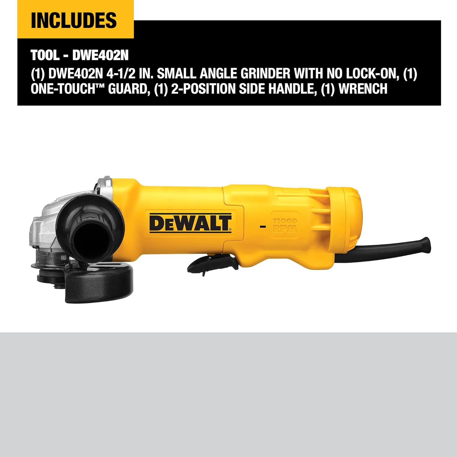 Black Friday 🔥 DEWALT Angle Grinder Tool, 4-1/2-Inch, Paddle Switch with No Lock, 11-Amp (DWE402N) Review Discount DEWALT Angle Grinder Tool, 4-1/2-Inch, Paddle Switch with No Lock, 11-Amp (DWE402N)