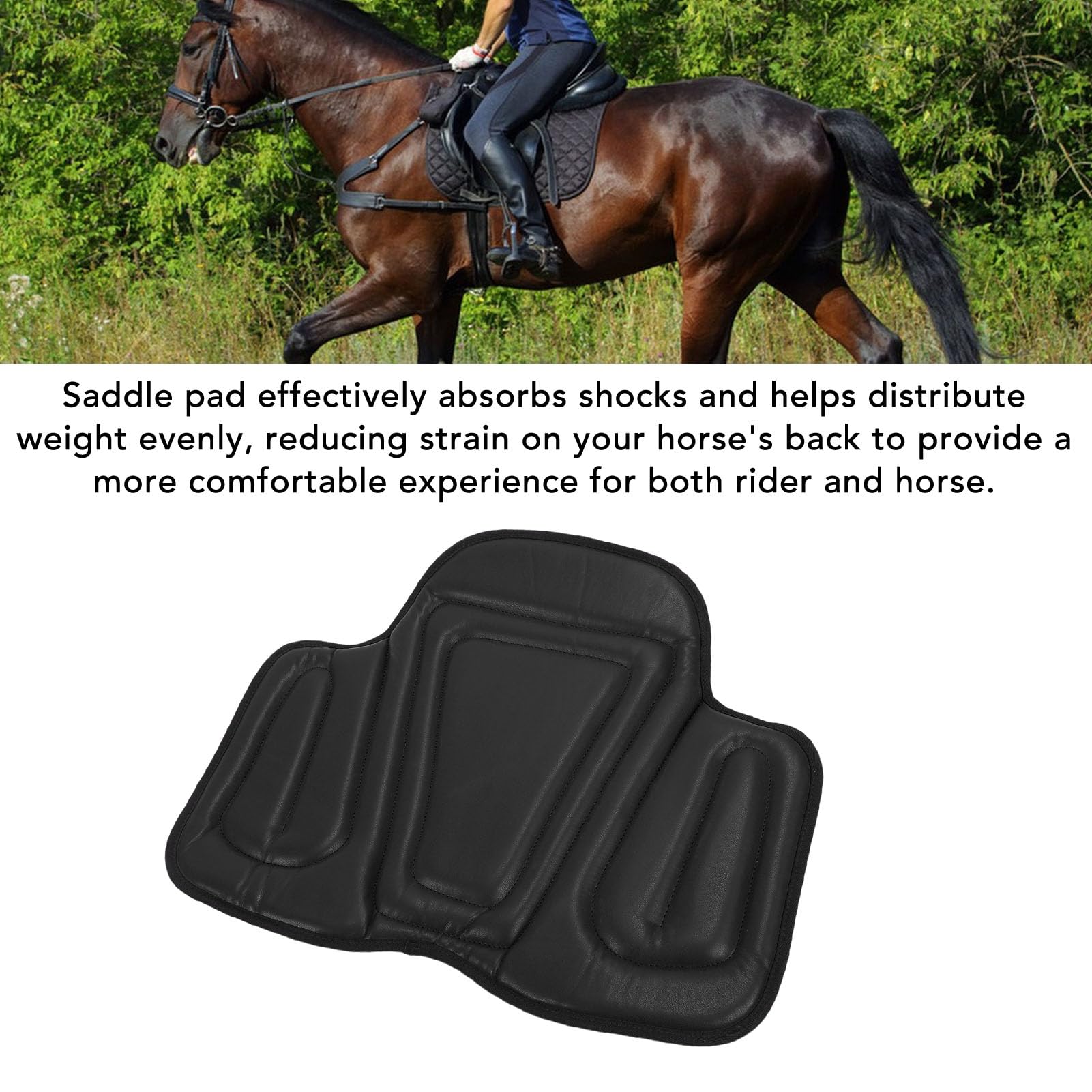 メモリーフォームパッド　ブラウン　低反発　サドルクッション　乗馬　馬術 Amazon.co.jp: Alomejor 馬用サドルクッション 衝撃吸収 ウエスタン