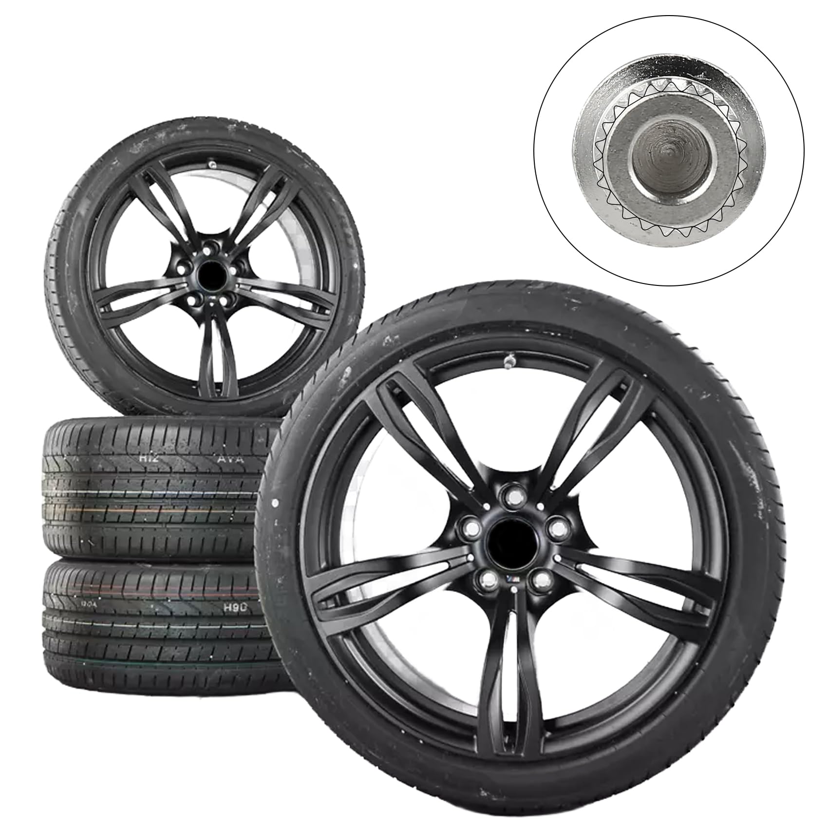 Antivol de jante BMW - Écrou de roue pour BMW X1 X3 X5 X6 X7 Série X (40/23PT) - 1 pièce - Acier à haute teneur en carbone