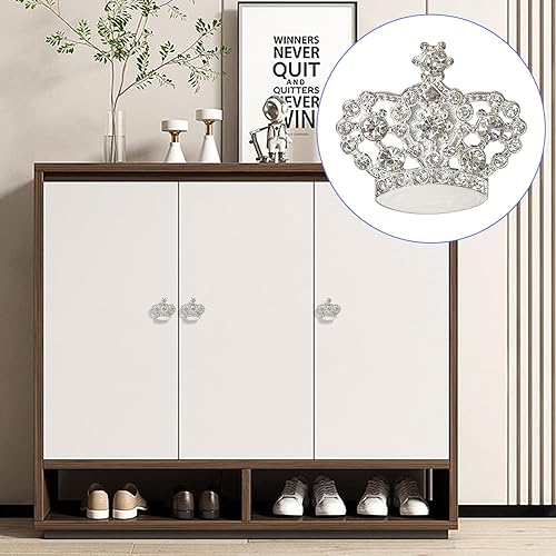 Miniatura 5 de Paquete de 6 pomos de tocador, manijas de gabinete, pomo de cajón, herrajes para cajones, armarios, aparadores y armarios, pomos decorativos