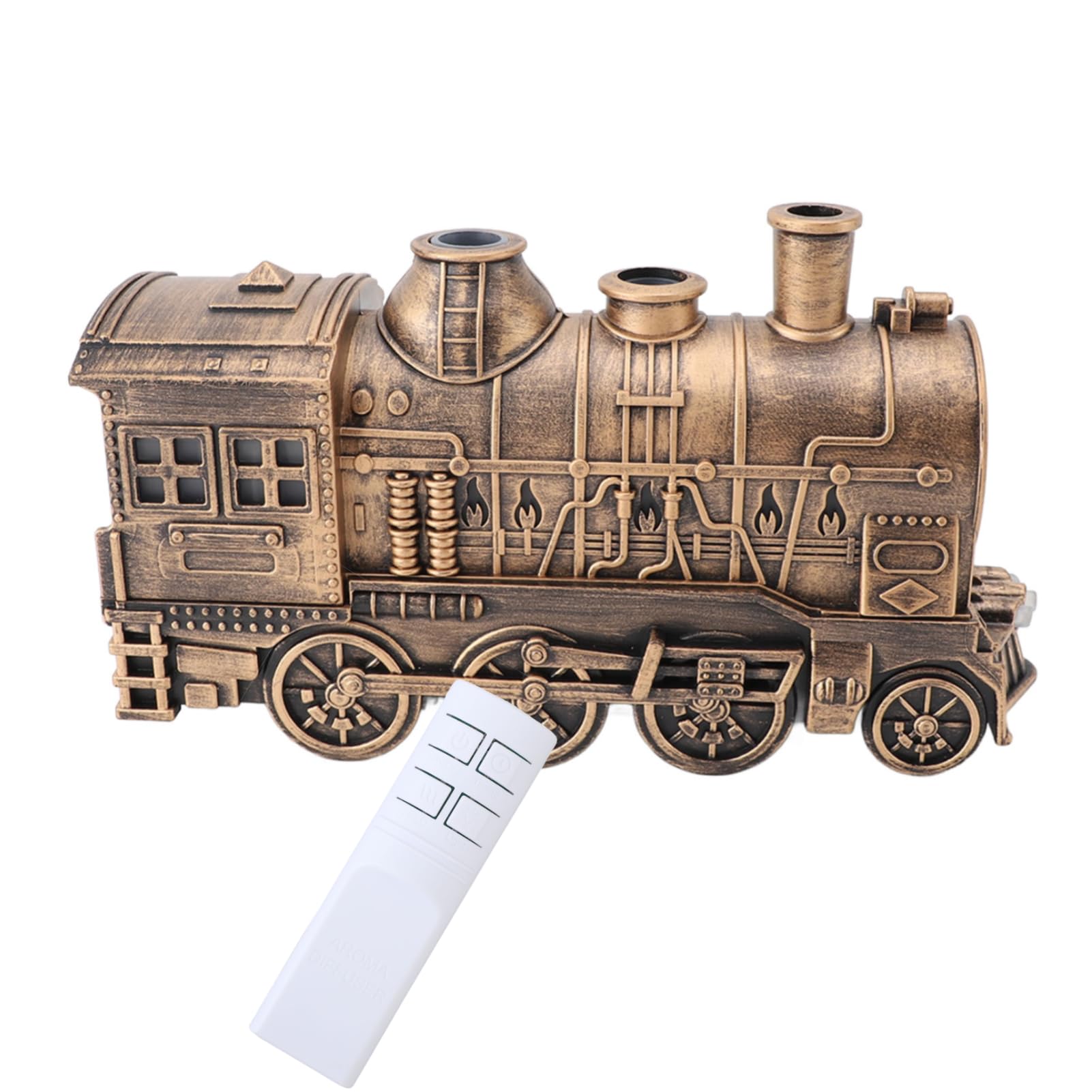 Humidificateur train en bronze avec télécommande, diffuseur d'air haut de gamme 300 ml
